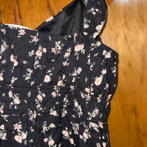 Pink Rose Black Floral Dress - Picture 7 of 7